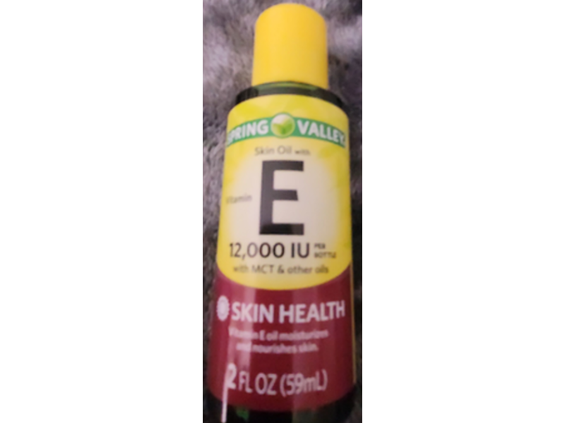 Spring Valley Skin Oil with Vitamin E, 12000 IU, 2 fl oz/59 mL