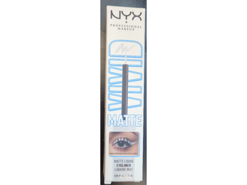 NYX Vivid Matte Liquid Liner, White, 0.06 fl oz/2.0 mL