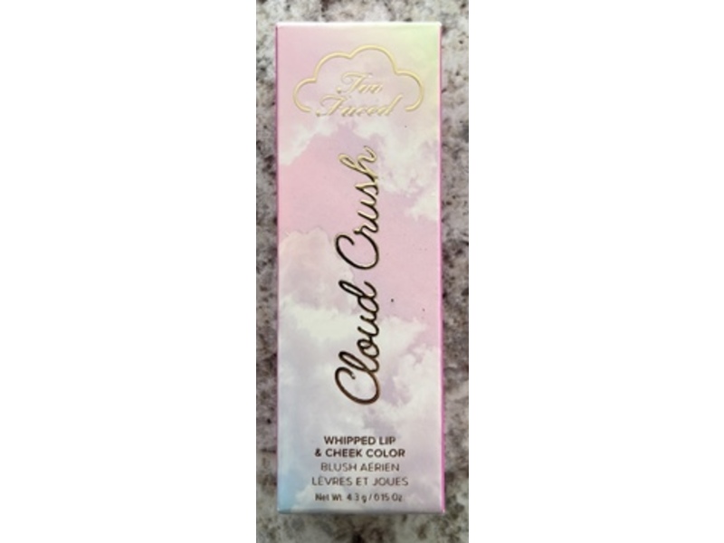 Too Faced Cloud Crush Whipped Lip & Cheek Colour, Super Candy Clouds, 0.15 oz/4.3 g