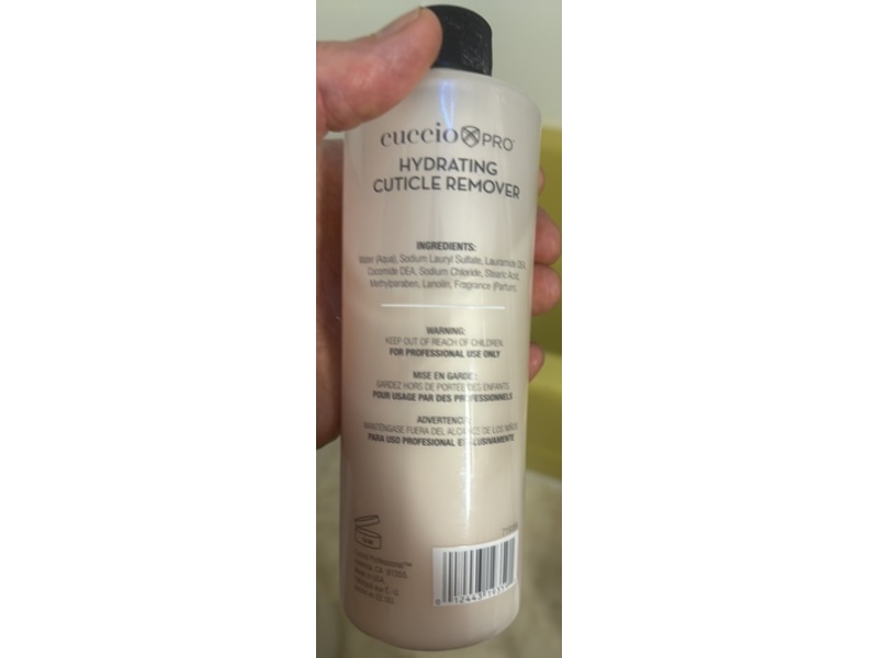 Cuccio Pro Hydrating Cuticle Remover, 16 fl oz/474 mL