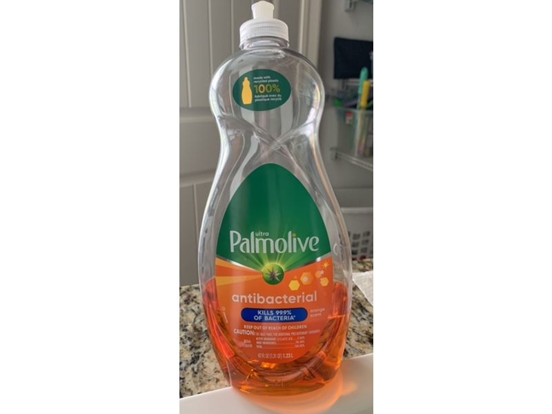 Palmolive Antibacterial Concentrated Liquid Dish Soap, Orange Scent, 42 fl oz/1.23 L