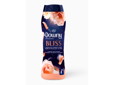 Downy Infusions Bliss In-Wash Scent Booster, Sparkling Amber & Rose, 13.4 oz/379 g