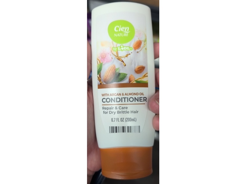 Cien Nature Repair & Care Conditioner, Argan + Almond Oil, 6.7 fl oz/200 mL