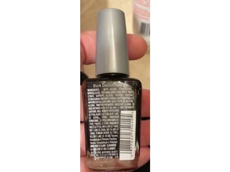 Wet N Wild Shine Nail Color, Black, 0.43 oz/12.7 mL