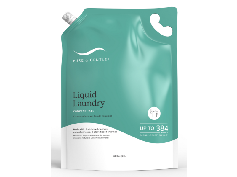 Pure & Gentle Liquid Laundry Detergent, 384 Loads, 64 fl oz/1.9 L