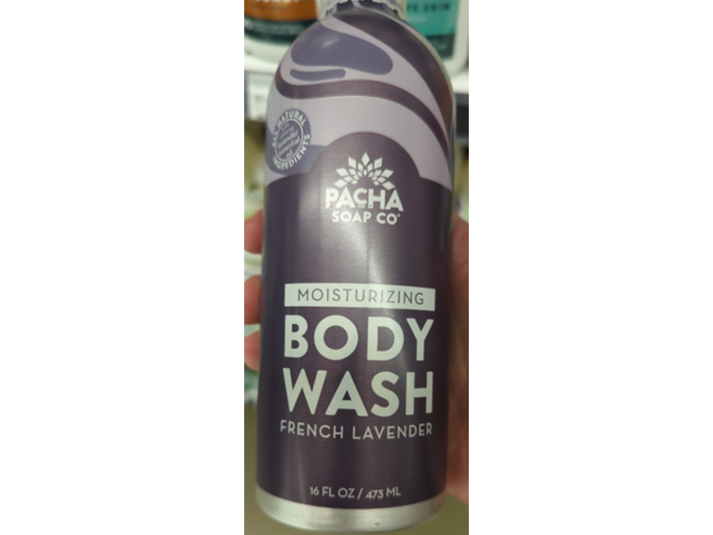 Pacha Soap Co Moisturizing Body Wash, French Lavender, 16 fl oz/473 mL