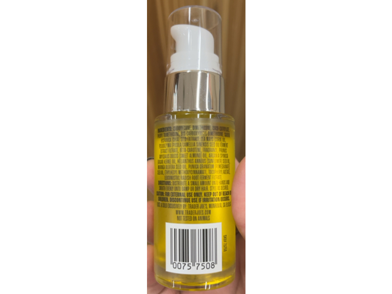Trader Joe's Moisturizes Hair & Scalp Oil, 1 fl oz/29 mL