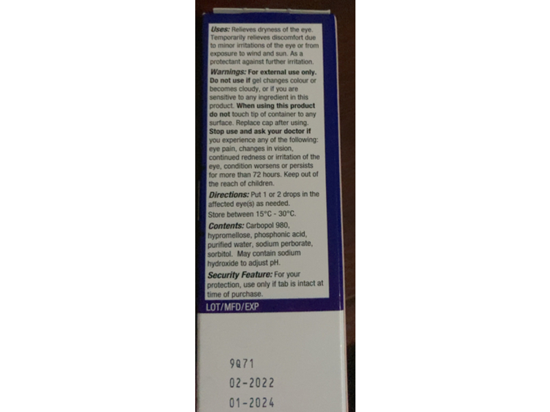 Systane Lubricant Eye Gel, 10 mL