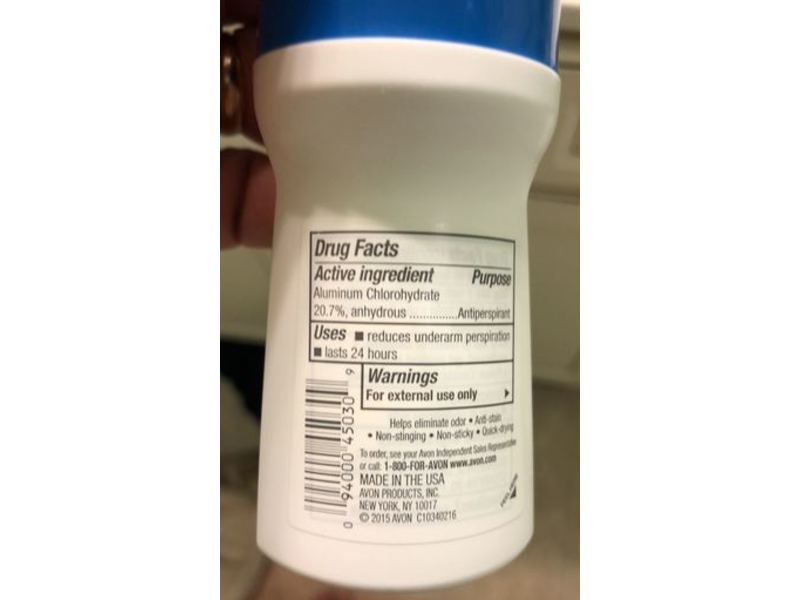 Avon OnDuty Sport Roll-On Antiperspirant Deodorant, 2.6 fl oz/75 mL, Pack Of 2