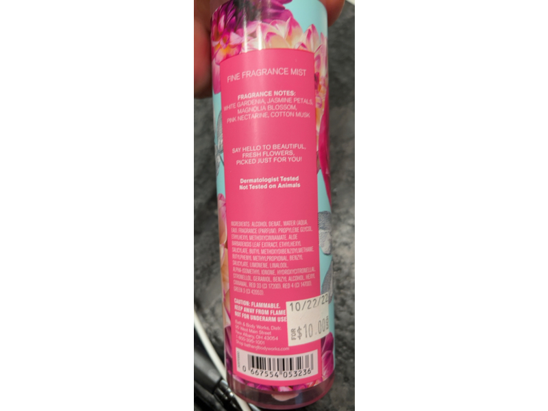 Bath & Body Works Hello Beautiful Fine Fragrance Mist, 8 fl oz/236 mL