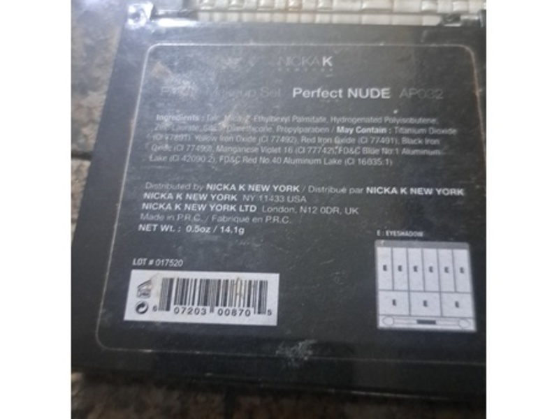 Nicka K New York Palette Makeup Set, Perfect Nude, 0.5 oz/14.1 g