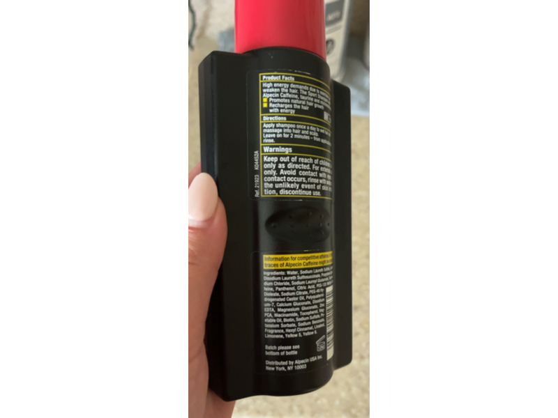 Alpecin Sport Caffeine Shampoo, Taurine & Micronutrients, 8.45 fl oz/250 mL