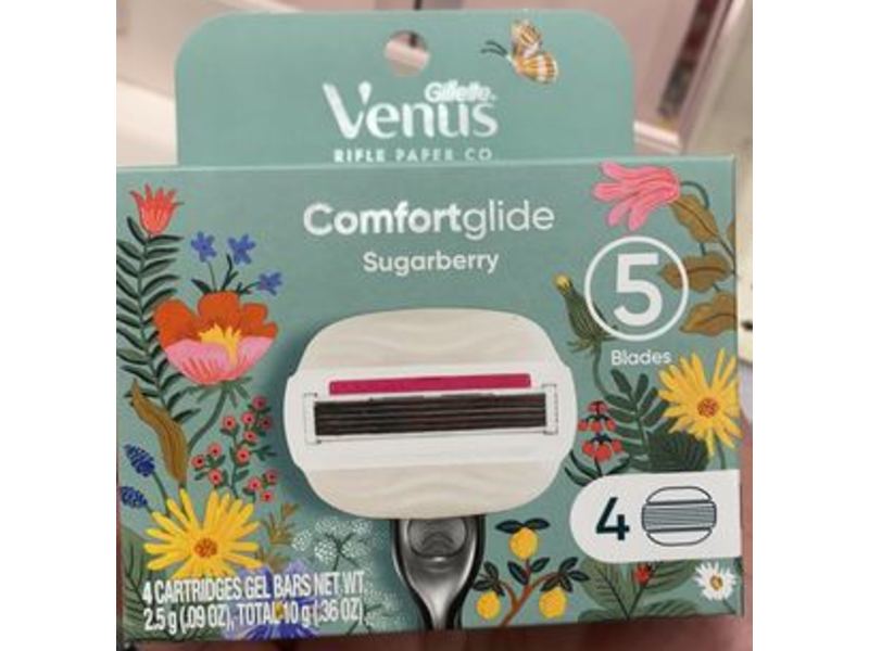 Gillette Venus Comfort Glide, Sugarberry, 5 Count