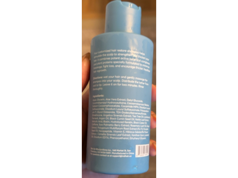 MD Hair Customized Hair Care Restore Shampoo, 3.7 oz/110 mL