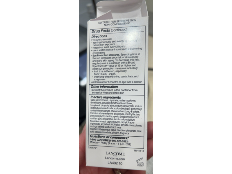 Lancome Paris Uv Expert Aquagel Sunscreen + Primer & Moisturizer, SPF 50+, 1.0 fl oz/30 mL