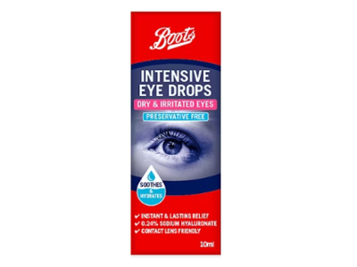 Boots Intensive Eye Drops, 10 mL