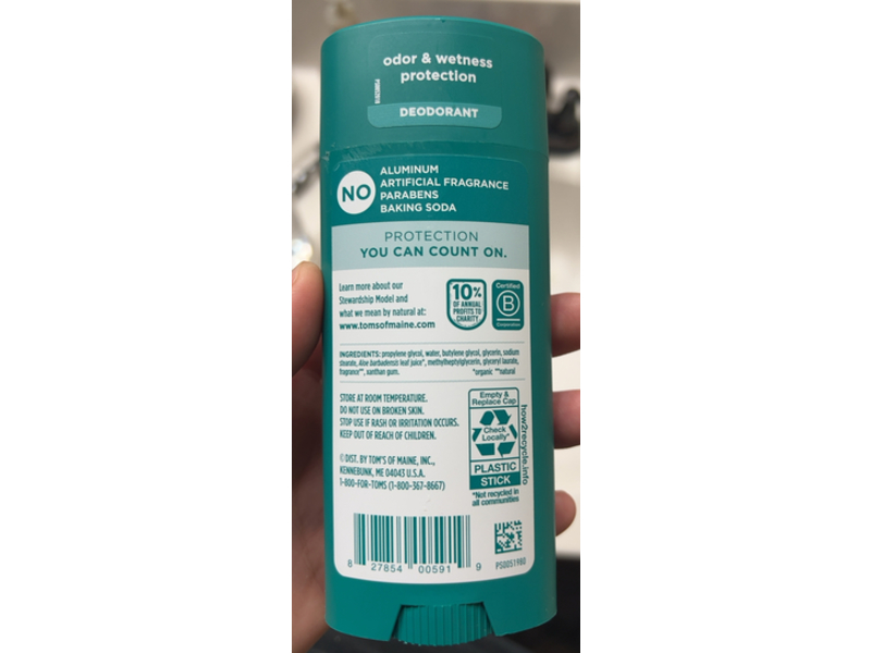 Tom's Of Maine Deodorant, Rose & Vanilla, 3.25 oz/92 g