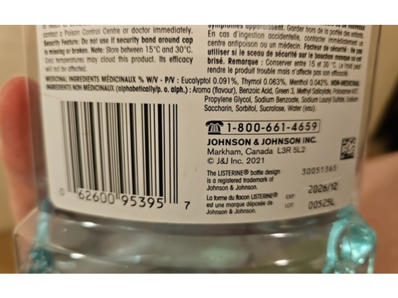 Listerine Antiseptic Mouthwash, Cool Mint, 1 L