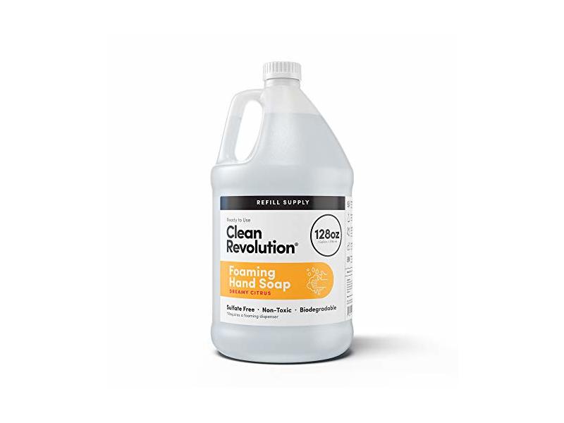 Clean Revolution Foaming Hand Soap, Dreamy Citrus, 128 fl oz