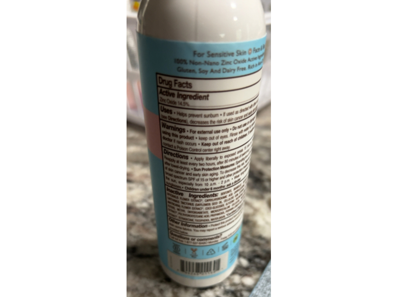 Babo Botanicals Baby Skin Non - Aerosol Mineral Sunscreen Spray, SPF 30, 6 fl oz/177 mL