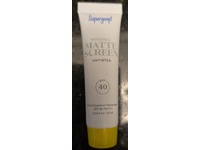 Supergoop! Mineral Matte Screen, Untinted, SPF 40, PA+++, 0.34 fl oz/10 mL - thumbnail 1