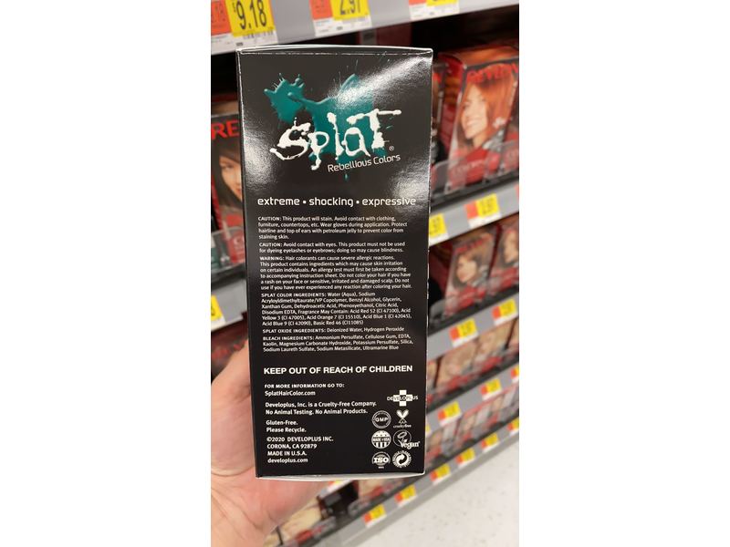 Splat Rebellious Colors Hair Coloring Complete Kit, Deep Emerald 1 ea (Pack of 4)