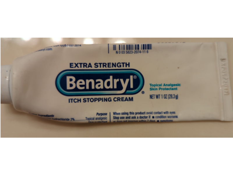 Benadryl Itch Stopping Cream, 1 oz/28.3 g