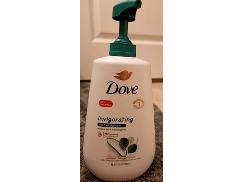 Dove Invigorating Body Wash, Aloe & Eucalyptus Oil, 30.6 fl oz/905 mL