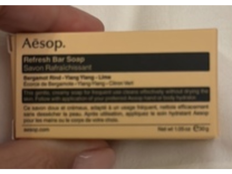 Aesop Refresh Bar Soap, Savon Rafrichissant, 1.05 oz/30 g