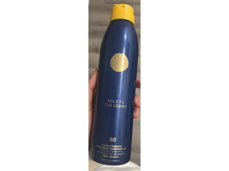 Soleil Toujours Clean Conscious Antioxidant Sunscreen Mist, SPF 30, 6.0 oz/170 g