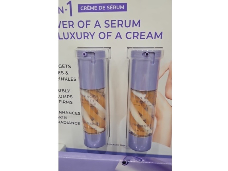 MeaningFul Beauty 2 In 1 Cream Serum, 1 fl oz/30 mL, Pack Of 2