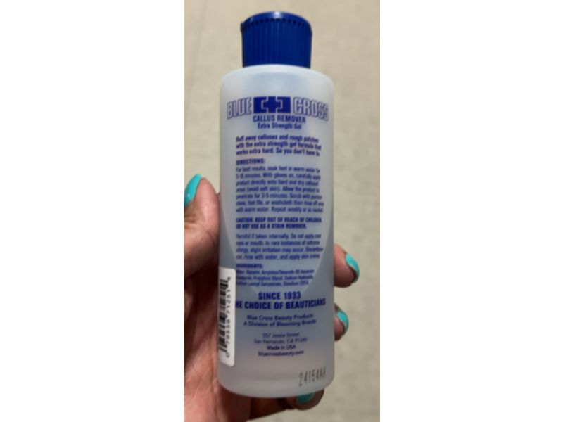 Blue Cross Callus Remover Extra Strength Gel, 6 fl oz/177 mL