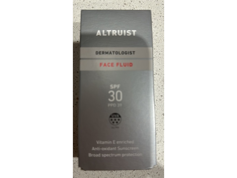 Altruist Sunscreen Face Fluid, SPF 30, 50 mL