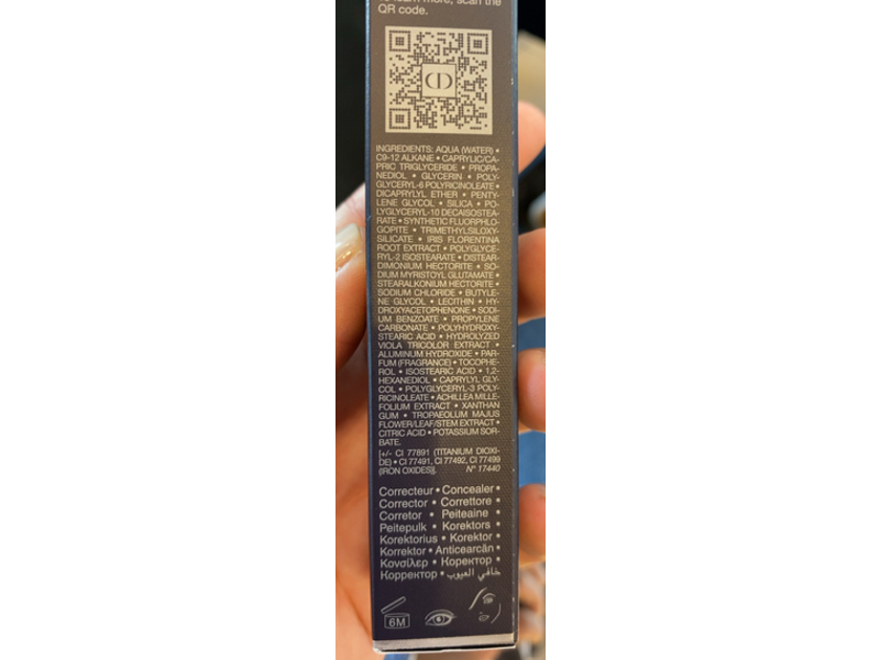 Dior Forever Skin Correct Hydration Creamy Concealer, 2Wp Warm Peach, 0.37 fl oz/11 mL