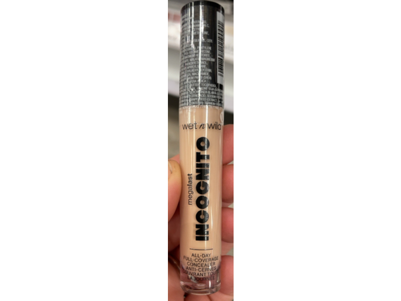 Wet n Wild Mega Last Incognito All-Day Full Coverage Liquid Matte Concealer, Light Honey, 0.18 oz