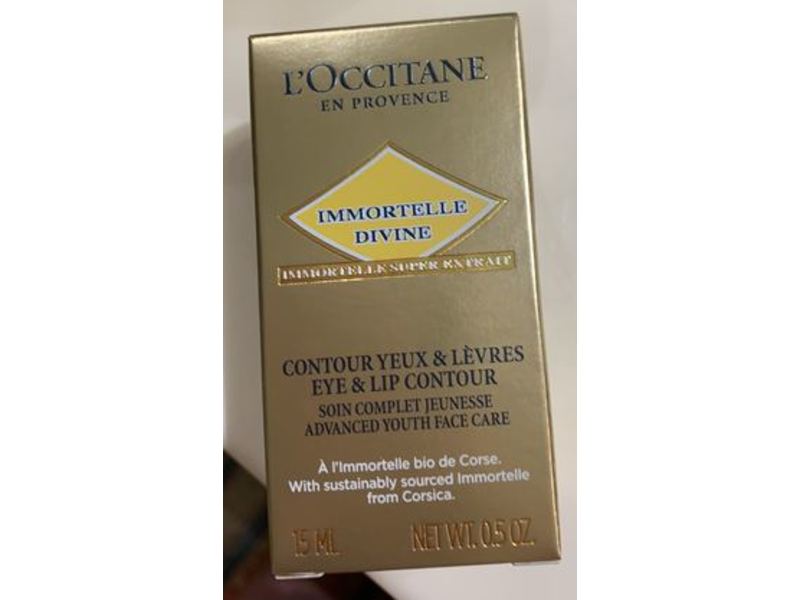 L'occitane En Provence Immortelle Divine Eye & Lip Contour, 0.5 oz / 15 mL