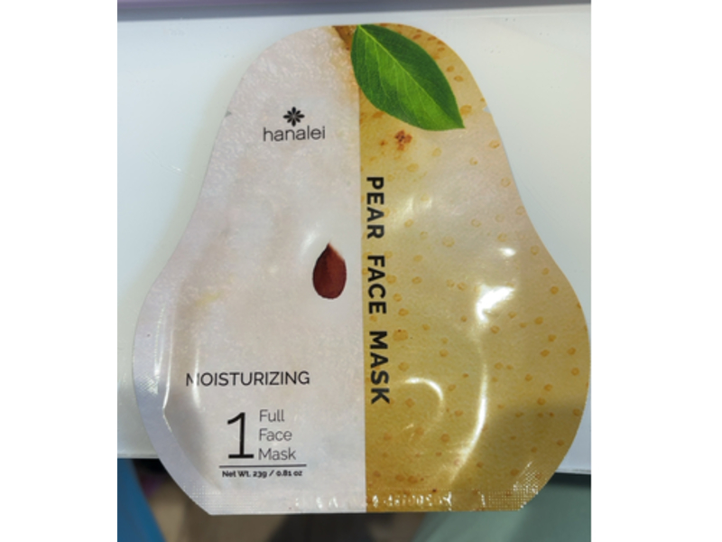 Hanalei Moisturizing Face Mask, Pear, 0.81 oz/23 g, 1 Count