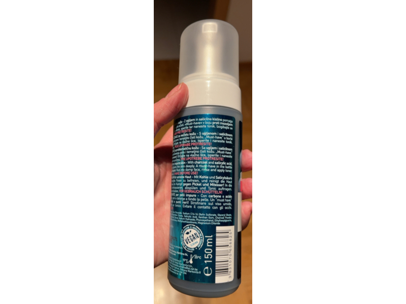 Afrodita Cosmetics Young & Pure Intensive Cleansing Foam, Charcoal, 150 mL