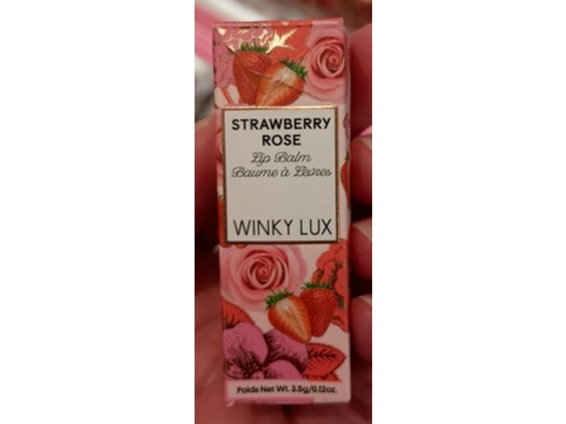 Winky Lux Strawberry Rose Lip Balm, 0.12 oz/3.5 g