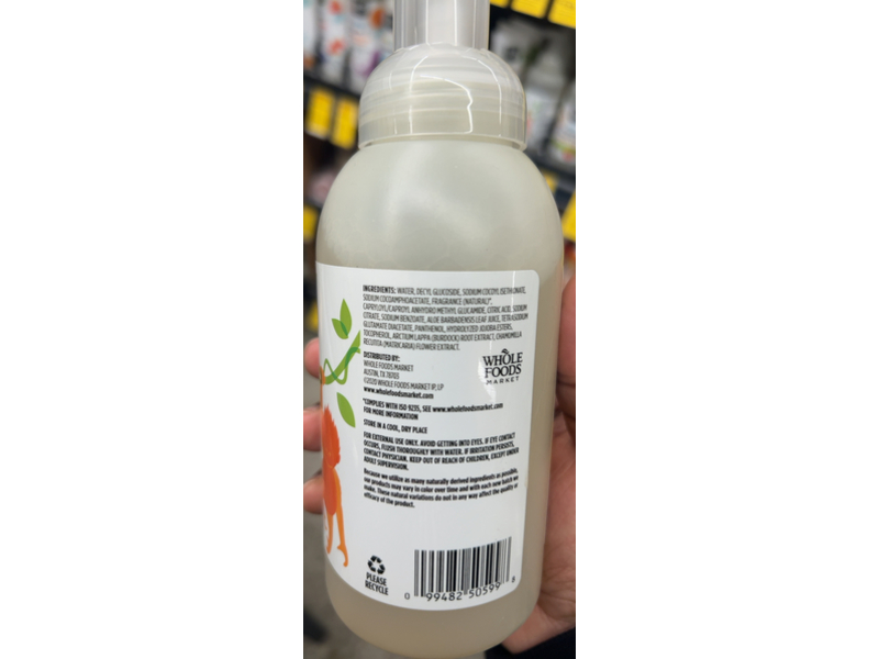 365 Whole Foods Market Kids Foaming Hand Soap, Outstanding Orange, 12 fl oz/355 mL