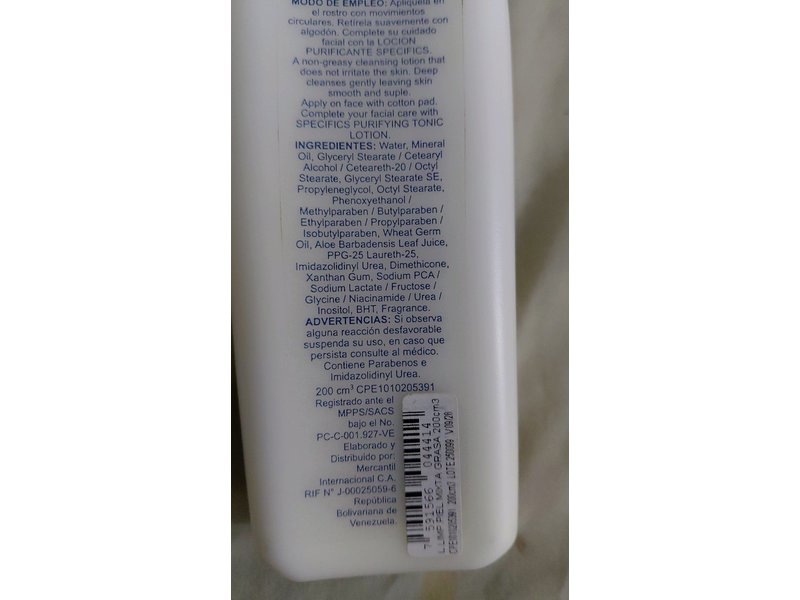 Mon Reve Specifics Cleansing Milk, Aloe Vera & Wheat Germ Oil, 200 mL