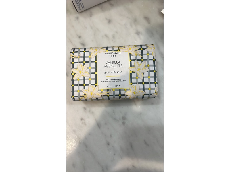Beekman 1802 Goat Milk Bar Soap, Vanilla Absolute, 9 oz/255 g