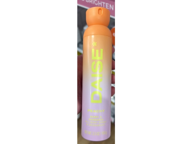 Daise Peachy All Body Spray & Deodorant, Berry + Mandarin, 3.5 oz/100 g