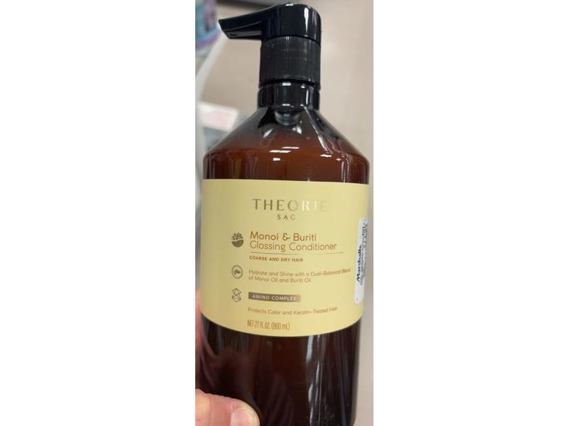 Theorie Monoi & Buriti Glossing Conditioner, Amino Complex, 27 fl oz/800 mL