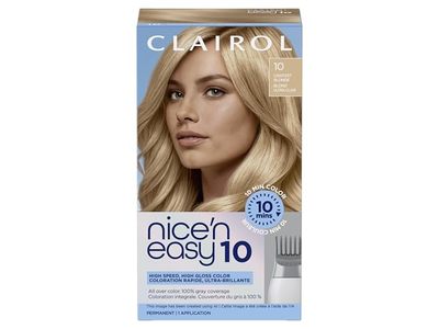 Clairol Nice'n Easy 10 Permanent Color Set, 10 Lightest Blonde