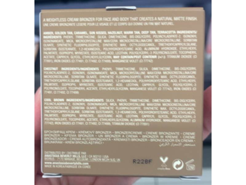 Anastasia Beverly Hills Cream Bronzer, Terracotta, 1 oz/30 g