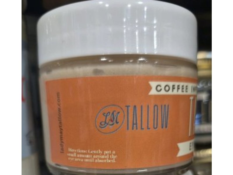 Lady May Tallow Eye Cream, Coffee Infused, 2 fl oz/59 mL