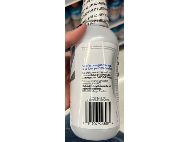 Up&up Whitening Oral Rinse, White Mint Flavor, 16 fl oz/473 mL