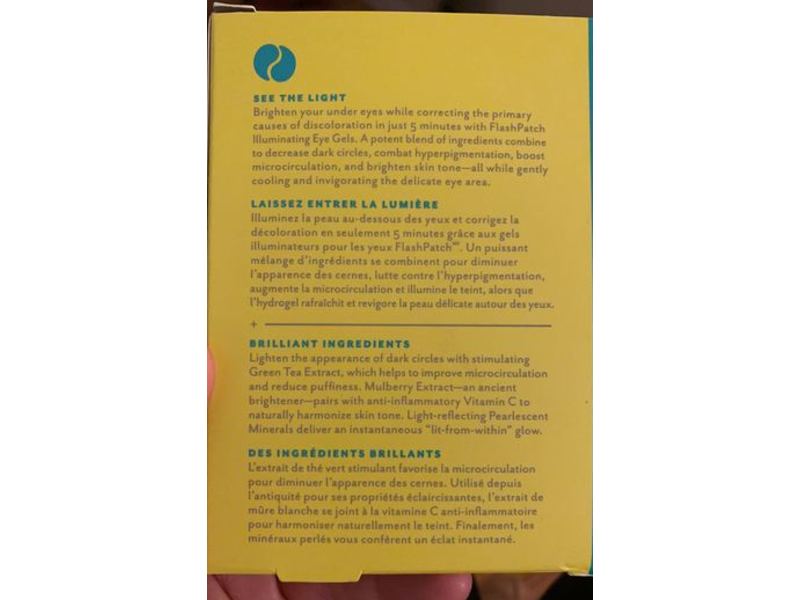 Patchology FlashPatch Illuminating Eye Gels, 5 Count