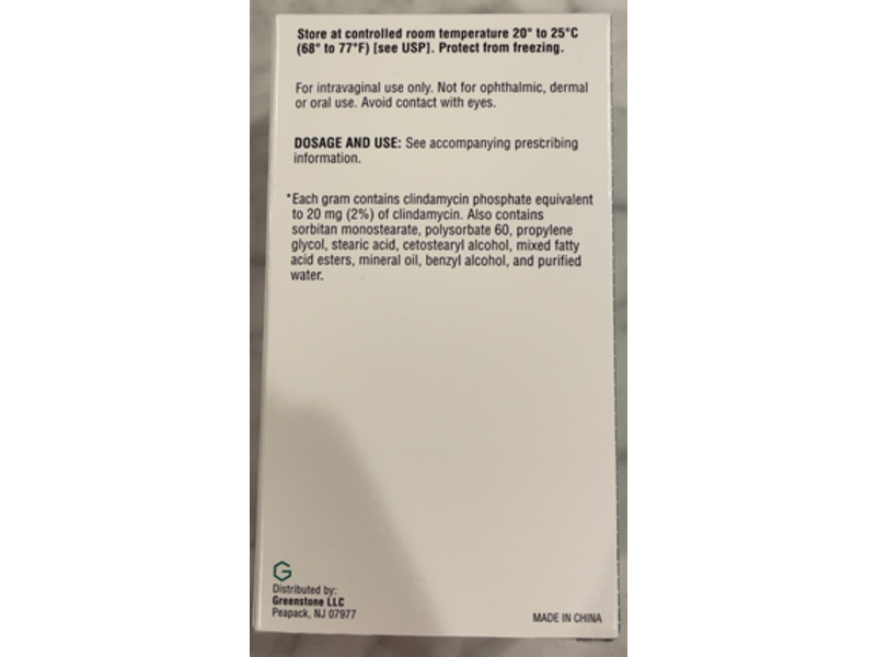 Clindamycin Phosphate Vaginal Cream, 2%, 40g, Greenstone, (Rx)